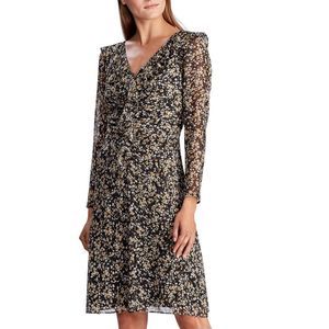 Lauren Ralph Lauren Floral Ruffled Georgette Dress